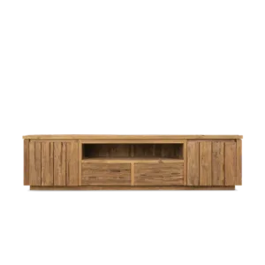 Bridge 2 door 2 drawer tv cabinet teak 200