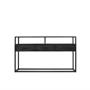 Jax consoletafel met 3 laden zwart 140