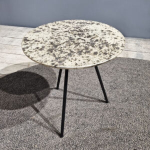 Messing glazen bijzettafel 38