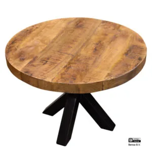 Mango salontafel met spinpoot 60