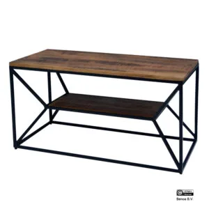 Salontafel met 2 planken 90