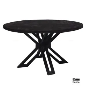 Yana ronde salontafel zwart 60