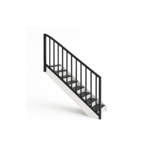 Trapafscheiding met verticale spijlen